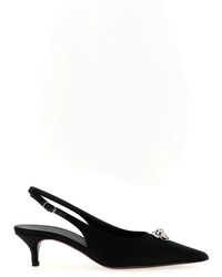Magda Butrym - Silk Satin Slingback Pump - Lyst