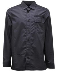 G-Star - Overhemden ,Blauw ,Katoen Regular Fit Blauw Katoenen Overhemd - Lyst