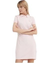 Lacoste - Slim Fit Stretch Piqué Polo Jurk - Lyst