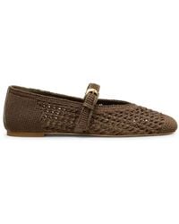 Stuart Weitzman - Schoenen ,Bruin ,Leora Mary Jane Flat - Lyst