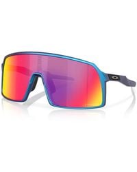 Oakley - Accessoires ,Blauw ,Sportieve Zonnebril Met Prizm-Lenstechnologie - Lyst