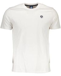 North Sails - Tops ,Wit ,Katoen Wit Katoenen T-Shirt - Lyst