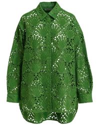 Essentiel Antwerp - Camicia oversize ricamata con paillettes - Lyst