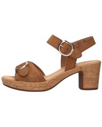 Gabor - Schoenen ,Bruin ,Suède Cognac Sandalen Stijlvol Comfort - Lyst