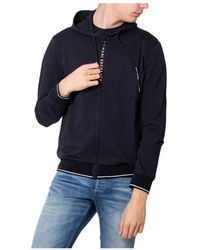 ARMANI EXCHANGE - Zwarte Katoenen Hoodie Lente/Zomer Collectie - Lyst