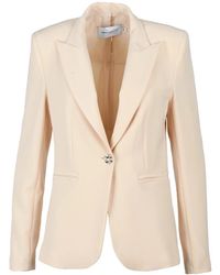 SIMONA CORSELLINI - Elegante Jacke Aus Polyester Elastan - Lyst