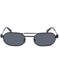 Off-White c/o Virgil Abloh - Goldene sonnenbrille mit original-etui,schwarze sonnenbrille mit original-etui - Lyst