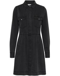 Part Two - Zwarte Denim Jurk Met Zakken - Lyst