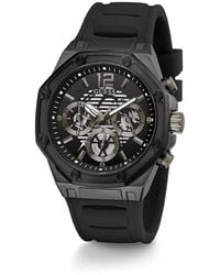 Guess - Armbanduhr multifunktionsuhr momentum schwarz 44 mm gw0263g4 - Lyst