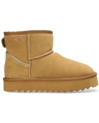Mexx - Schoenen ,Bruin ,Leer Bruine Enkellaarzen Voor Vrouwen - Lyst