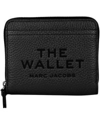 Marc Jacobs - Accessoires ,Zwart ,Leer Compacte Mini Portemonnee - Lyst