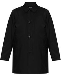 Paul Smith - Jassen ,Zwart ,Wol Wollen Jas Met Voering - Lyst