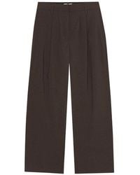 Birgitte Herskind - Broeken ,Bruin ,Leer Rupert Pants - Lyst