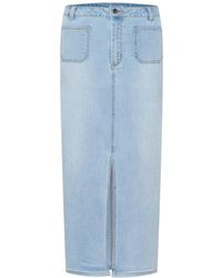 Kaffe - Denim Rock Hellblau Gewaschen - Lyst