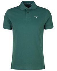 Barbour - Tartan Pique Polo Shirt Green Gables-S - Lyst