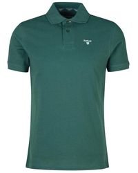 Barbour - Tops ,Groen ,Katoen Tartan Pique Polo Shirt Gables-S - Lyst
