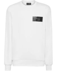 Philipp Plein - Fitness ,Wit ,Katoen Sweatshirt Ls - Lyst