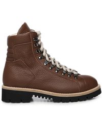 Eleventy - Schoenen ,Bruin ,Leer Lace-Up Boots - Lyst