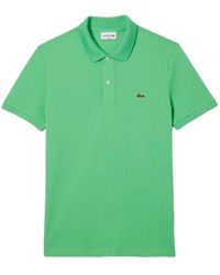 Lacoste - T-Shirt En Polo Verde - Lyst