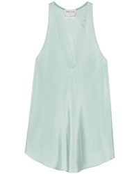 forte_forte - Tops ,Blauw ,Satijn My Topplume Top - Lyst