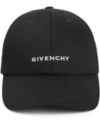 Givenchy - Accessoires ,Zwart ,Katoen Zwarte Hoeden & Petten Aw 25 - Lyst
