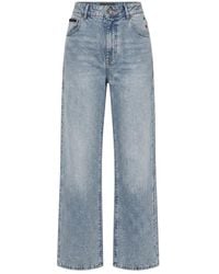 Philipp Plein - Jeans ,Blauw ,Katoen Straight Fit Jeans Basic - Lyst