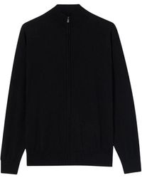 Brooks Brothers - Merino-woll-pullover mit durchgehendem reißverschluss - Lyst