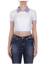 Gcds - Tops ,Wit ,Polyester Polo - Lyst