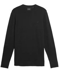 Lyle & Scott - Hoodies & Sweatvesten ,Zwart ,Katoen Superfine Cotton Crew Neck Sweatshirt - Lyst