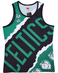 Mitchell & Ness - Fitness ,Groen ,Polyester Boston Celtics Tank Top Nba Jumbotron - Lyst