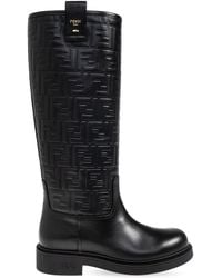 Fendi - Leather Boots - Lyst