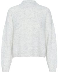 Gestuz - Truien & Vesten ,Grijs ,Wol Gezellige Debbie Gz Pullover Gebreid - Lyst