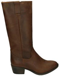 AQA - Schoenen ,Bruin ,Leer A8817 Laarzen Met Hak - Lyst