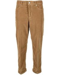 Dondup - Pantalones Casuales De Mezcla De Lyocell Y Algodón, Mujer, Talla - Lyst