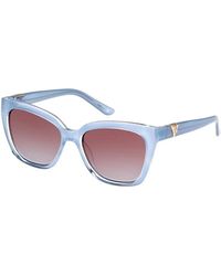 Guess - Stylische sonnenbrille in frosted blue - Lyst