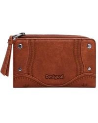 Desigual - Bruine Ritsportefeuilles Voor Vrouwen - Lyst