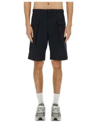Aspesi - Korte Broeken ,Blauw ,Katoen Bermuda Lou Bis - Lyst