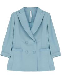 Imperial - Jassen ,Blauw ,Polyester Double-Breasted Blazer - Lyst