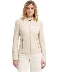 Guess - Jassen ,Leer Claudine Biker Jacket - Lyst
