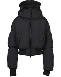 DIESEL - Jassen ,Zwart ,Leer Korte Donsjas - Lyst