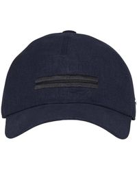 ZEGNA - Accessoires ,Blauw ,Linnen Oasi Lino Baseball Cap - Lyst
