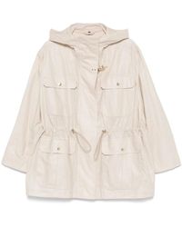 Fay - Parka Aus Leinen- Und Baumwoll-Canvas - Lyst
