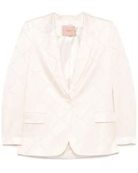 Twinset - Jassen ,Wit ,Wit Jasje Set - Lyst