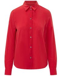 Pinko - Overhemden ,Rood ,Crackers Shirt - Lyst