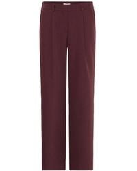 Ichi - Broeken ,Rood ,Rechte Broek - Lyst