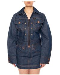 Wrangler - Jassen ,Blauw ,Katoen Jassen - Lyst