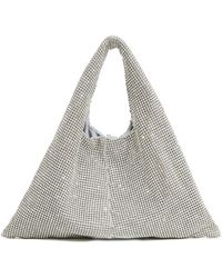 TWENTYFOUR - Elegante Silberne Clutch Mit Strass - Lyst