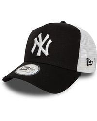 KTZ - Schwarze new york yankees trucker cap - Lyst