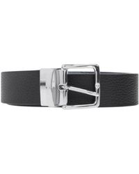 DSquared² - Omkeerbare Leren Riem Met Emaille Gesp - Lyst