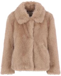 Max Mara - Jassen ,Geel ,Nepbont Nepbont & Shearling Jassen - Lyst